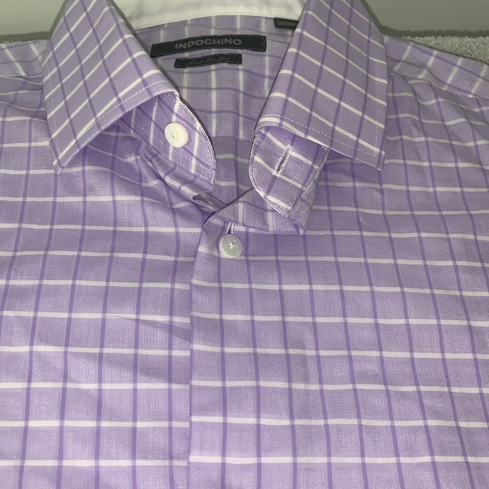 Indochino Mens Custom Made Shirt 100% Cotton. NWOT. Size medium